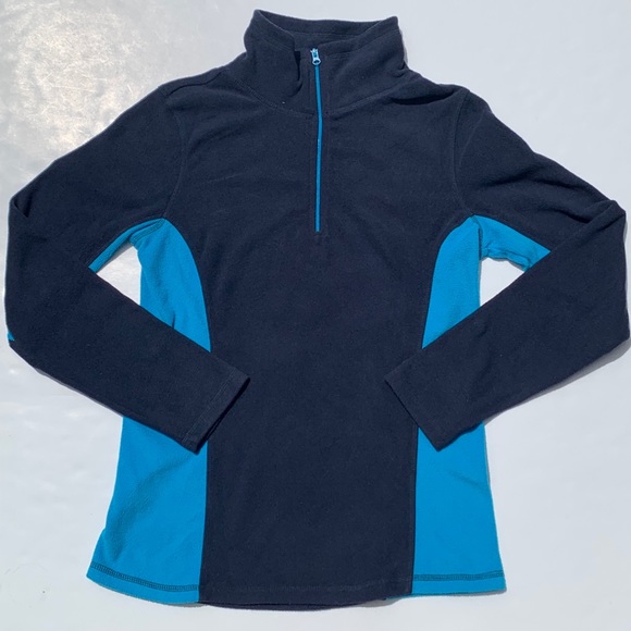 Old Navy Fleece Pullover Sweater Small Blue 2 Tone - Picture 1 of 8